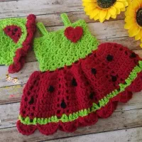 بافتنی عروسک لباس سرهمی