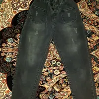 شلوار لی ذغالی