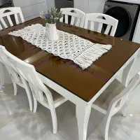 میز ناهارخوری ۶نفره سبک لهستانی|میز و صندلی غذاخوری|لنگرود, |دیوار