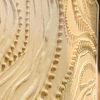 تابلو دکوراتیو تمام برجسته با طرح مروارید/ رنگ کرم|تابلو، نقاشی، عکس|فردیس, خیام غربی|دیوار