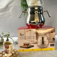 کتری قوری کف چدن طرح سایه ضخیم باضمانت