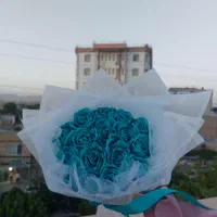 15شاخه آبی فیروزه ای با قیمتی نازل