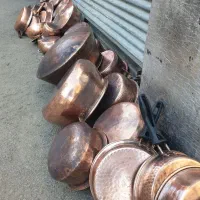 قلع اندود سنتی ظروف مسی