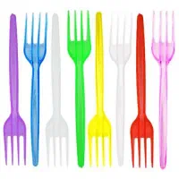 چنگال رنگی یک بار مصرف