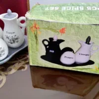 سرویس پنج تیکه آبلیمو و آبغوره با نمکدان|ظروف سرو و پذیرایی|تهران, مجیدیه|دیوار