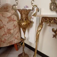 گلدون برنزی برنز اصل برنجی ۴پایه