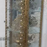 ویترین،ساعت،آینه برنجی