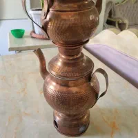 سماور و قوری ذعالی مسی قدیمی