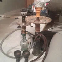 سه عدد قلیان با دو سری و یک نی اشانتیون