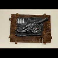 ساعت دیواری فانتزی چوبی موتور کاملن نو