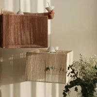 لوستر مکرومه|لوستر و چراغ آویز|باغستان, |دیوار