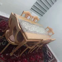 میز ناهارخوری ۶ نفره|میز و صندلی غذاخوری|شیراز, زند|دیوار