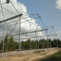 نصب سازه گلخانه طرح اسپانیا ساده جوشی