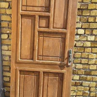 در اتاق چوبی