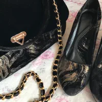 کفش و کیف ست مجلسی نو اصلی