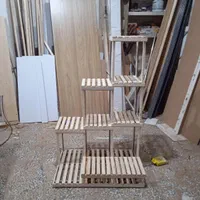 (۱۰۷)استند گل و گلدان چوبی