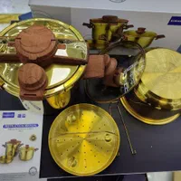 زودپز کرکماز دو قلو استیل طلایی 5/7 لیتر|ظروف پخت‌وپز|فردیس, منظریه|دیوار