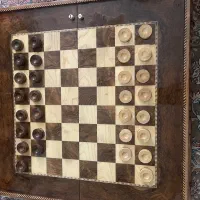 تخته نرد چوب گردو اصل همراه با کیف