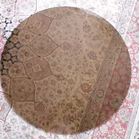 شیشه گرد قهوه ای قطر ۶۰سانتیمتر