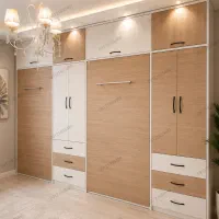 تخت تاشو کمجا و کمد دیواری یکپارچه اجرای سفارشی