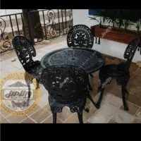 میز صندلی آلومینیومی با ضمانت از خود تولید کننده|میز و صندلی غذاخوری|شریفآباد, |دیوار