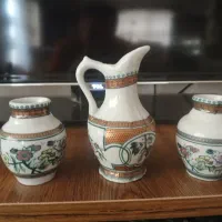 دکوری های مینیاتوری ۲ عدد خمره یک عدد پارچ