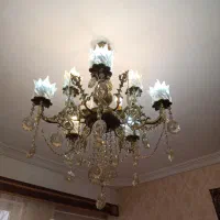 لوستر برنز خالص 5شاخه ده شعله