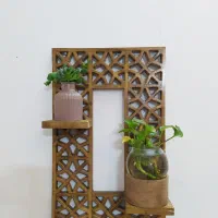 هدیه روزمادرشلف دیواری دور ستاره دوطبقه|کتابخانه، شلف، قفسه‌های دیواری|طرقبه, |دیوار