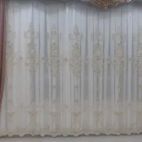 پرده زیبا با آستر و لاشه و کتیبه|پرده، رانر، رومیزی|ایوان, |دیوار