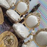 مبل سلطنتی 9نفره تمام چوب گردوسفارشی با میز|مبلمان خانگی و میز عسلی|تبریز, |دیوار