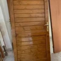 درب چوبی با چهار چوب و رنگ عالی