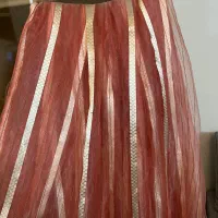 پرده حریر گلبهی