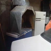 کباب پز گازی به همراه هود.کم کار|اجاق گاز و لوازم برقی پخت‌وپز|سبزوار, طبرسی (جعفرآباد)|دیوار