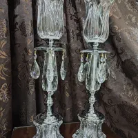 شمعدان کریستال اصل آماریس المان ارتفاع ۵۰ سانت|صنایع دستی و سایر لوازم تزئینی|تهران, سردارجنگل|دیوار