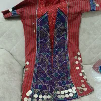 لباس ترکمن آویز و دستبند قاجاری