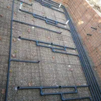 اجرای تاسیسات استخر و ساختمان