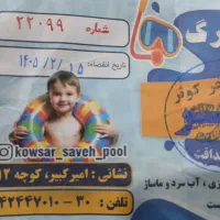 دو عدد بلیت استخر