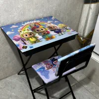 میز و صندلی تحریر تاشو باکس دار طرح لبوبو