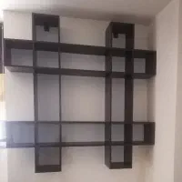 فروش دکور چوبی مناسب کتاب و وسایل تزئینی|کتابخانه، شلف، قفسه‌های دیواری|صدرا-فارس, فاز ۱|دیوار