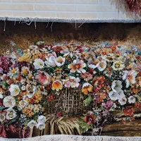 تابلو فرش های زیبا دستبافت تبریز چله ابریشم|تابلو فرش|ورامین, ورامین|دیوار