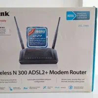 مودم adsl دی لینک 2 آنتن|مودم و تجهیزات شبکه|رشت, معلم|دیوار