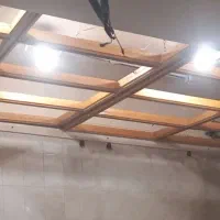 سقف کاذب چوبی با چوب راش|مصالح و تجهیزات ساختمان|تهران, نظامی گنجوی (توانیر)|دیوار