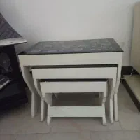 ست سه تیکه میزتلویزیون جاکفشی و مبل نیمه استیل|مبلمان خانگی و میز عسلی|تهران, بوستان چیتگر|دیوار