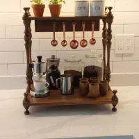 استند کافیبار چوبی دستساز مدل سوین