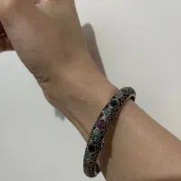 سرویس نقره با سنگ اصل زمرد سبز و قرمز