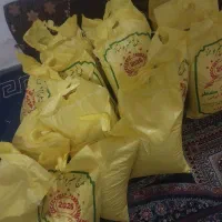 برنج عنبر بو دانه بلند بشرط بو همه  درجه ۱
