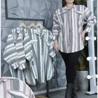 پیراهن مانتویی راه راه