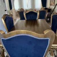 مبل سلطنتی 8 نفره با میز غذاخوری 4 نفر|مبلمان خانگی و میز عسلی|بازرگان, |دیوار
