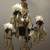 لوستر ۴شاخه برنجی