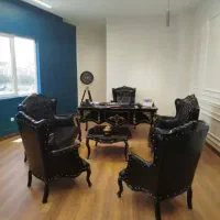 ست میز مدیریت بهمراه مبلمان چوبی